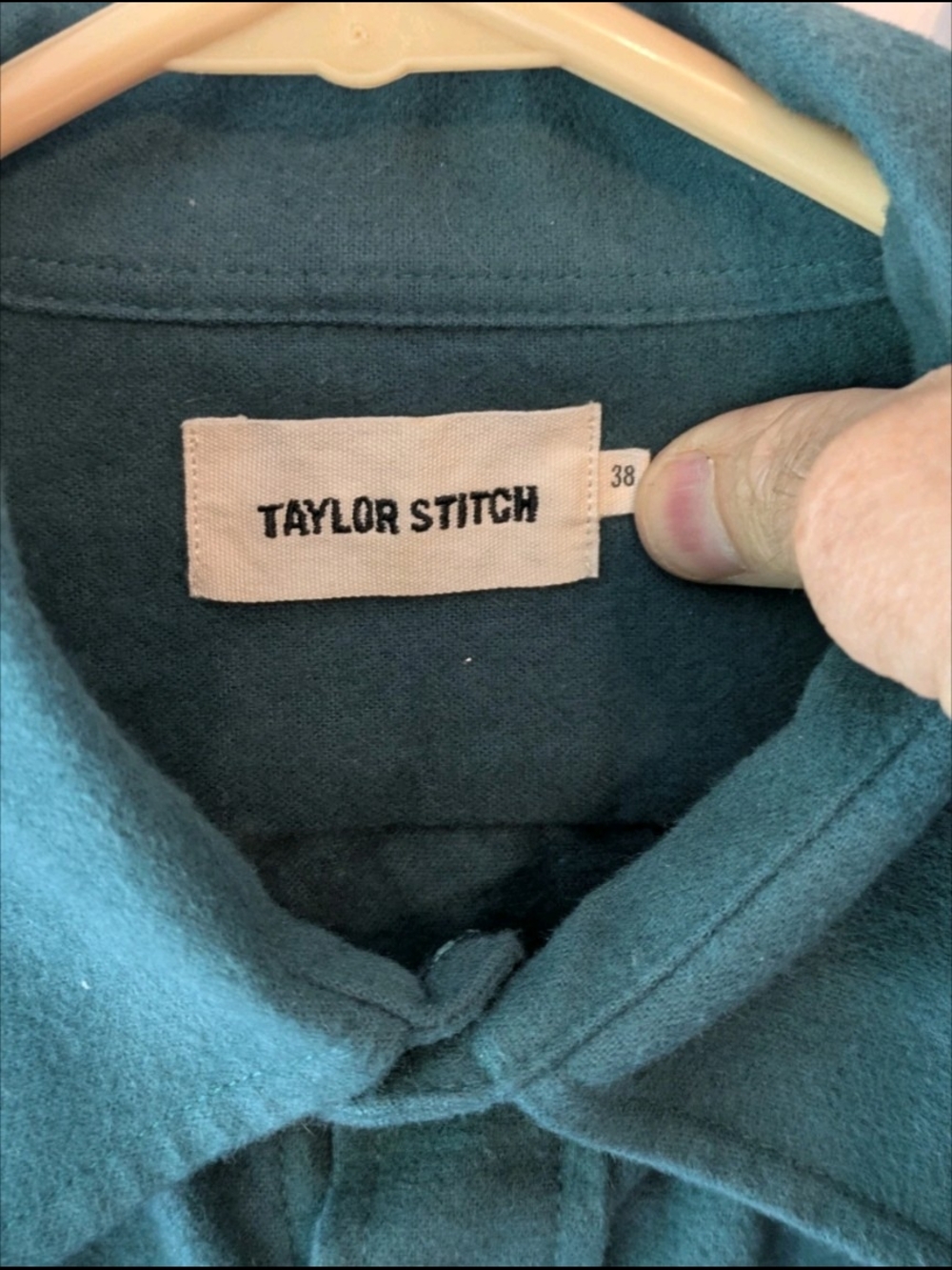 Taylor Stitch Teal Green Long-Sleeve Button-Up Shirt - Picture 3 of 3